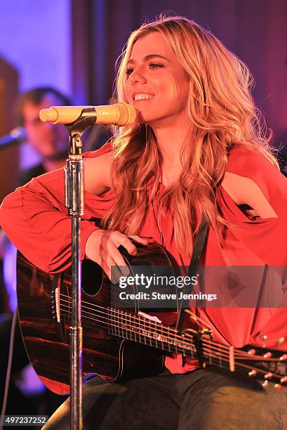 Kimberly Perry of The Band Perry performs at the GRAMMY Foundation house concert at Trattore Farms on November 14, 2015 in Geyserville, California.