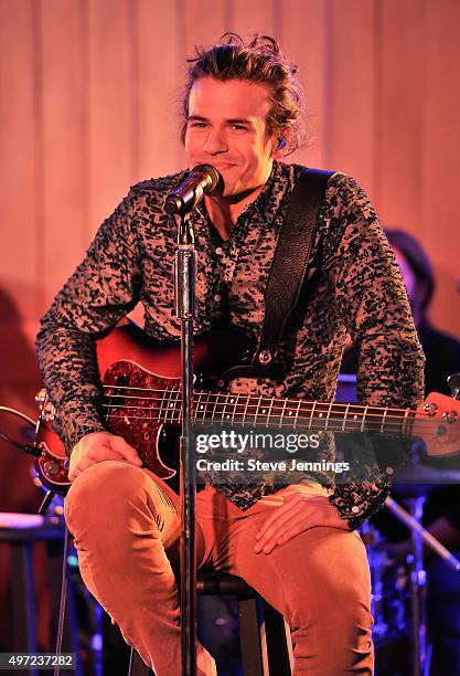 Reid Perry of The Band Perry performs at the GRAMMY Foundation house concert at Trattore Farms on November 14, 2015 in Geyserville, California.