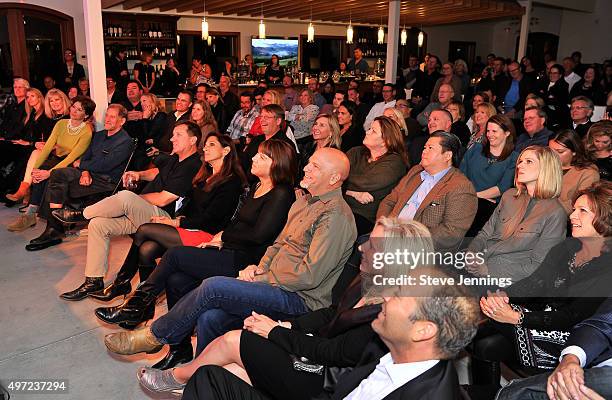 Guests attend the GRAMMY Foundation house concert featuring The Band Perry at Trattore Farms on November 14, 2015 in Geyserville, California.