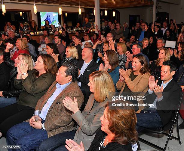 Guests attend the GRAMMY Foundation house concert featuring The Band Perry at Trattore Farms on November 14, 2015 in Geyserville, California.