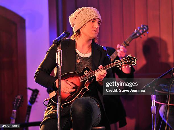 Neil Perry of The Band Perry performs at the GRAMMY Foundation house concert at Trattore Farms on November 14, 2015 in Geyserville, California.