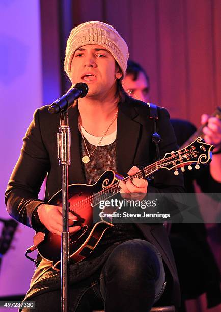 Neil Perry of The Band Perry performs at the GRAMMY Foundation house concert at Trattore Farms on November 14, 2015 in Geyserville, California.