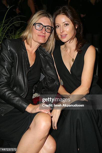 Singer Alexandra Edenborough and Amy Neunsinger attend the Roku grand opening on November 14, 2015 in West Hollywood, California.