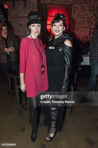 Beverly Prior and Bridget Barrington at L.A. River Studios on November 14, 2015 in Los Angeles, California.