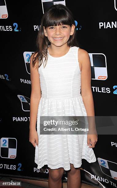 Actress Milly D at the Piano Tiles 2 app launch held at Couture on November 14, 2015 in Hollywood, California.