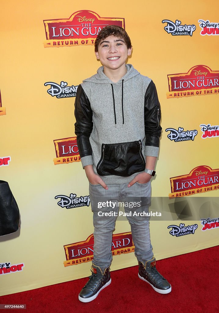 Premiere Of Disney Channel's "The Lion Guard: Return Of The Roar" - Arrivals