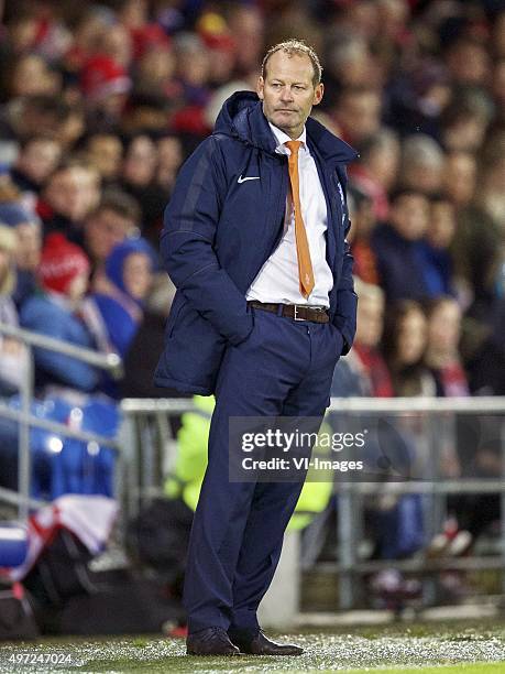Coach Danny Blind of Holland during the International friendly match between Wales and Netherlands on November 13, 2015 at the Cardiff City stadium...