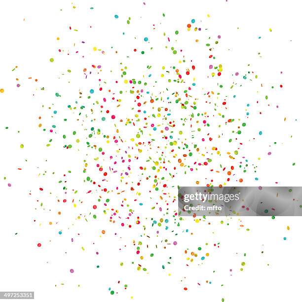 multi colored confetti - confetti vector stock illustrations