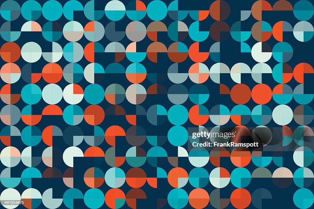 Coast Geometric Circle Pie Horizontal Pattern