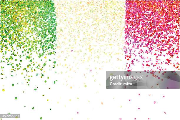 konfetti - italian flag wallpaper stock-grafiken, -clipart, -cartoons und -symbole