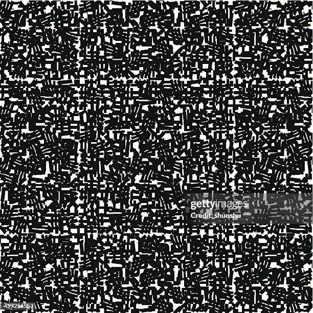 abstract black and white pattern background - life sciences background stock illustrations