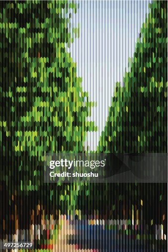 Abstract stripe green landscape pattern background Abstract stripe green landscape pattern background