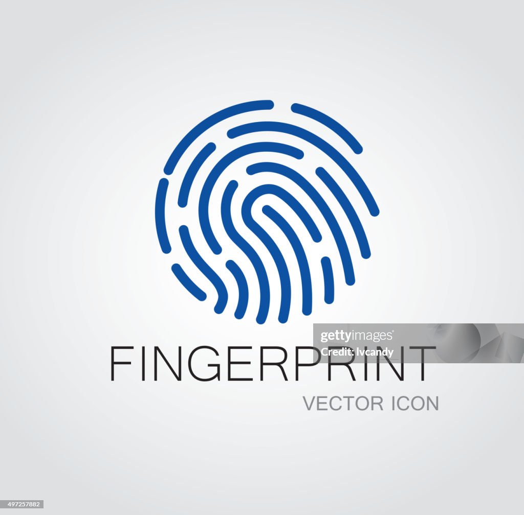 Fingerabdruck-symbol