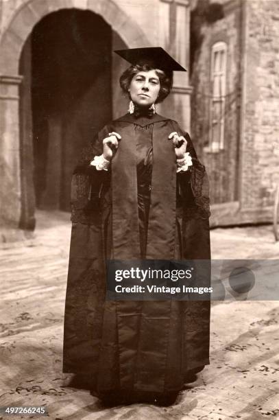 British stage actress Fanny Brough as Mrs. Bendemeer in the play 'The Hope' at the Drury Lane Theatre, London, UK, 1911.