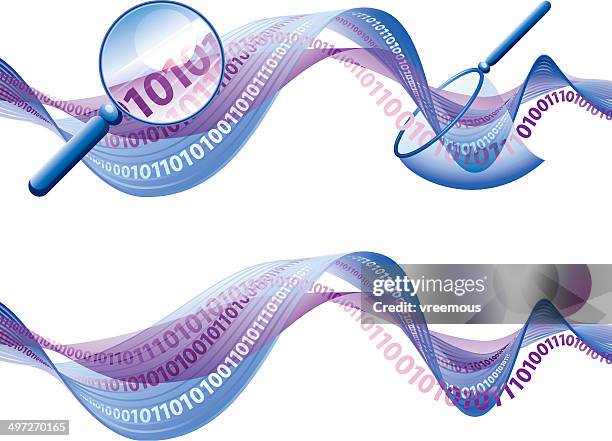 internet privacy - eavesdropping stock illustrations