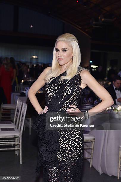 Singer Gwen Stefani attends the 2015 Baby2Baby Gala presented by MarulaOil & Kayne Capital Advisors Foundation honoring Kerry Washington at 3LABS on...