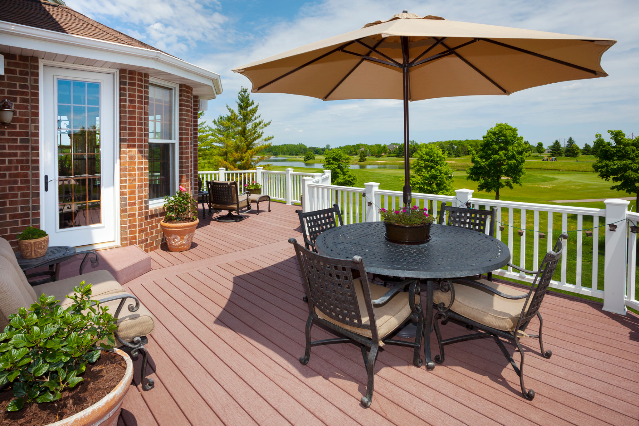 Amazing Home Patio Deck With View of Golf Course Amazing Home Patio Deck With View of Golf Course