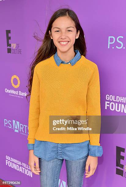 Actress Olivia Rodrigo attends Express Yourself 2015 to benefit P.S. ARTS, providing arts education to 25,000 public school students each week at...