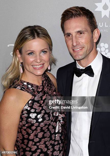 Actress Jessica Capshaw and husband Christopher Gavigan attend the 2015 Baby2Baby Gala presented by MarulaOil & Kayne Capital Advisors Foundation...