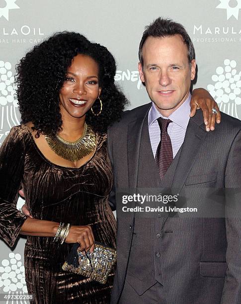 Actor Tom Verica and wife Kira Arne attend the 2015 Baby2Baby Gala presented by MarulaOil & Kayne Capital Advisors Foundation honoring Kerry...