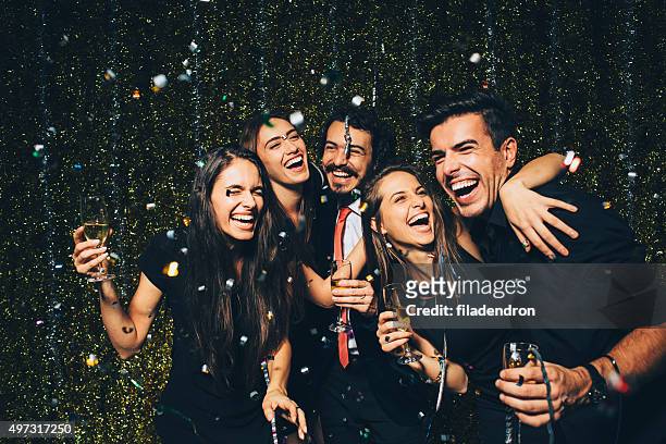 new year party - celebration stock pictures, royalty-free photos & images