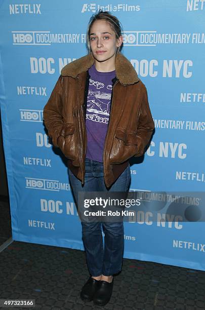 Jemima Kirke attends the New York Premiere of "Janis: Little Girl Blue" at SVA Theater on November 15, 2015 in New York City.