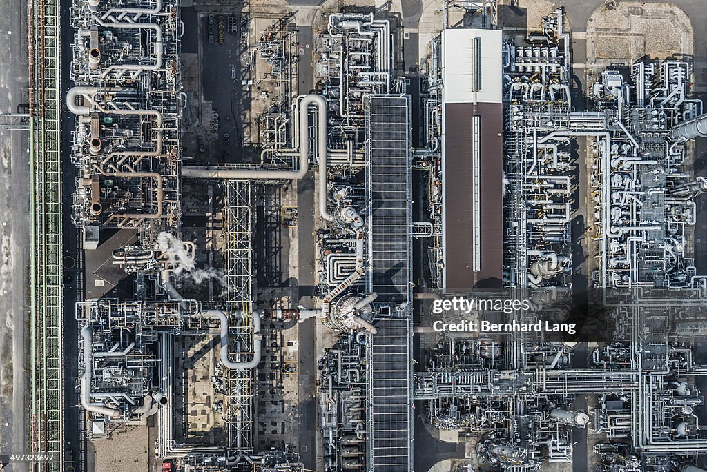 Aerial view of refinery