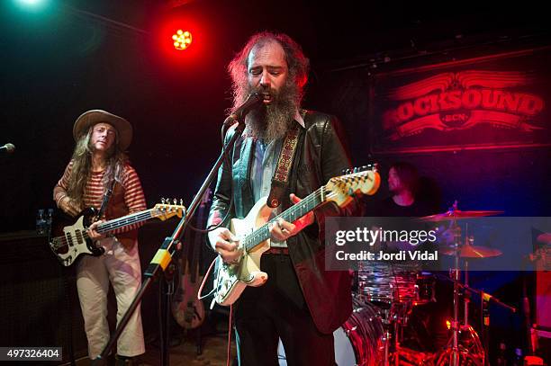 Jeff Mcelroy, Ethan Miller and Brian Cantrell of Howlin Rain perform on stage at Rocksound on November 15, 2015 in Barcelona, Spain.