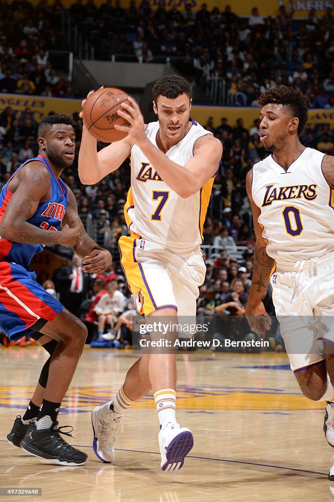 Detroit Pistons v Los Angeles Lakers