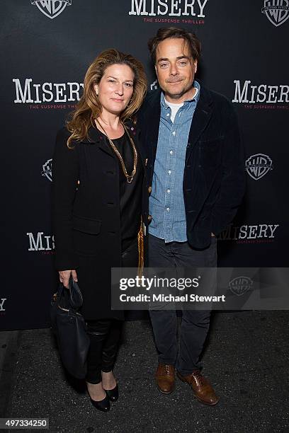 Actress Ana Gasteyer and Charlie McKittrick attend "Misery" Broadway opening night at The Broadhurst Theatre on November 15, 2015 in New York City.