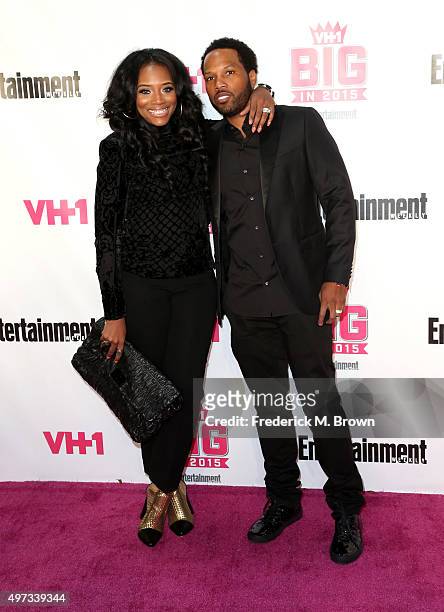 Actress Yandy Smith Harris and Mendeecees Harris attend VH1 Big in 2015 With Entertainment Weekly Awards at Pacific Design Center on November 15,...