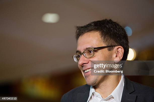 Ian Bremmer, president and founder of Eurasia Group Ltd., speaks during a Bloomberg Television interview on the sidelines of the Asia-Pacific...