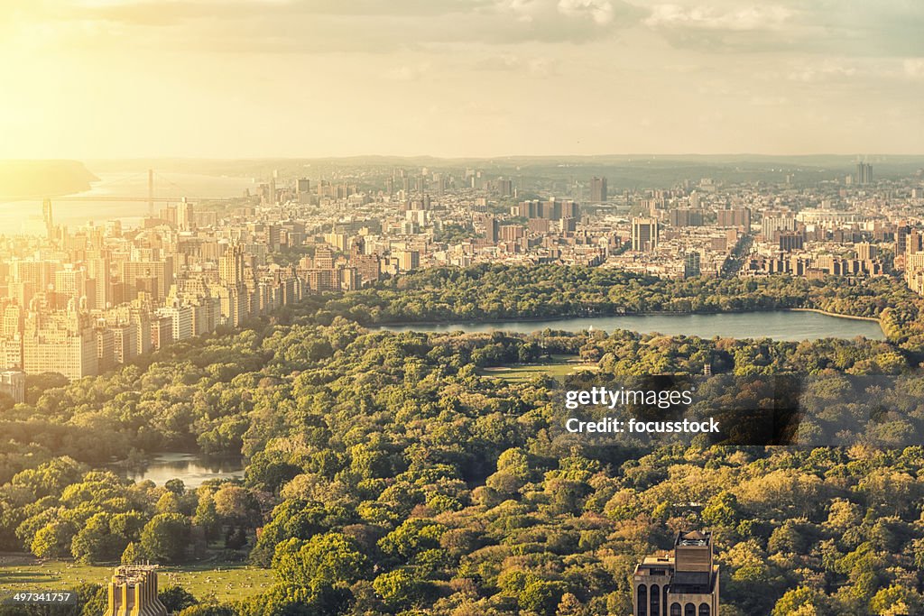 Aerial view of Central Park