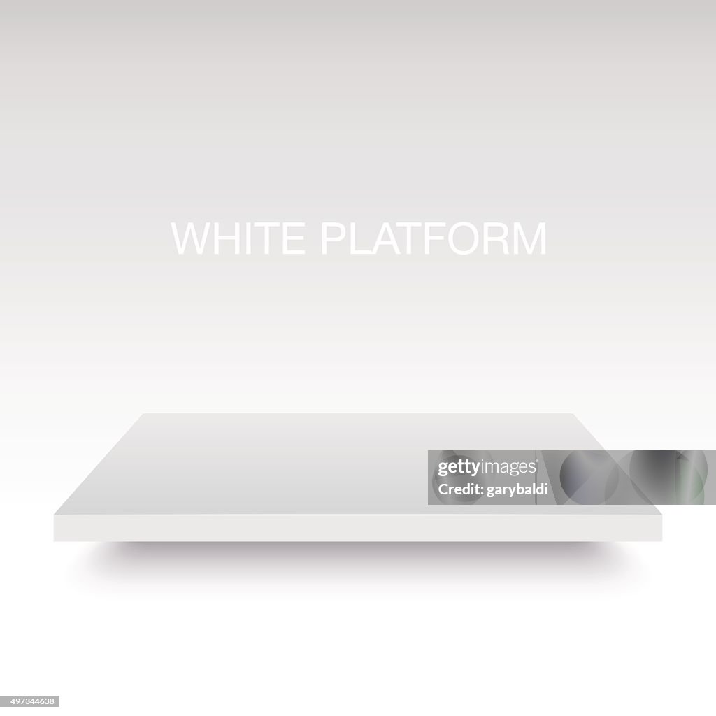 White Vector Platform Stand High-Res Vector Graphic - Getty Images