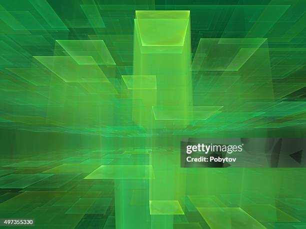 green cyberspace - rendering of binary code pattern stock illustrations