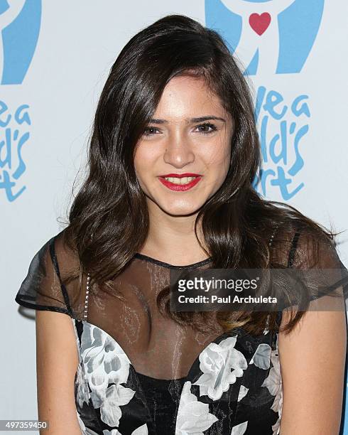 Actress Luna Blaise attends the 2nd Annual Save A Child's Heart Gala at Sony Pictures Studios on November 15, 2015 in Culver City, California.