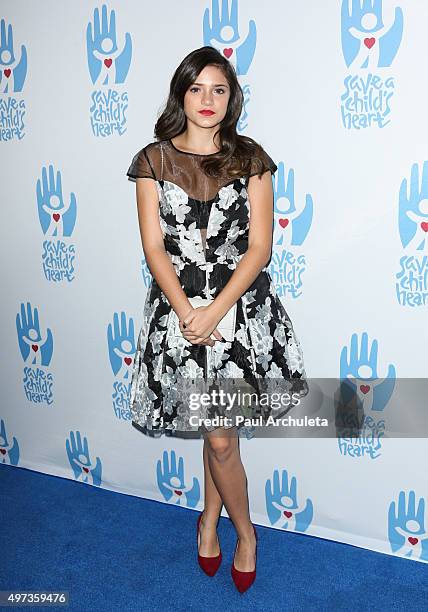 Actress Luna Blaise attends the 2nd Annual Save A Child's Heart Gala at Sony Pictures Studios on November 15, 2015 in Culver City, California.