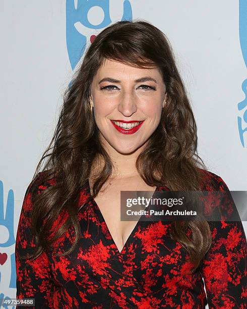 Actress Mayim Bialik attends the 2nd Annual Save A Child's Heart Gala at Sony Pictures Studios on November 15, 2015 in Culver City, California.