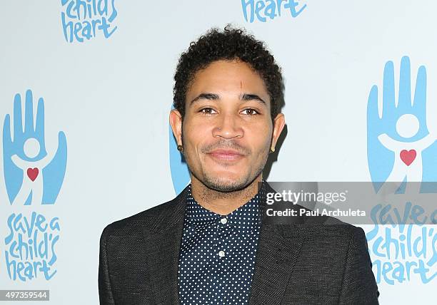 Singer Bryce Vine attends the 2nd Annual Save A Child's Heart Gala at Sony Pictures Studios on November 15, 2015 in Culver City, California.