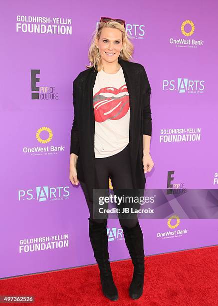 Molly Sims attends Express Yourself 2015 to benefit P.S. ARTS, providing arts education to 25,000 public school students each week at Barker Hangar...