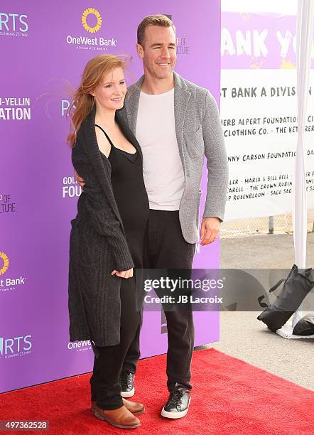 James Van Der Beek and Kimberly Brook attend Express Yourself 2015 to benefit P.S. ARTS, providing arts education to 25,000 public school students...