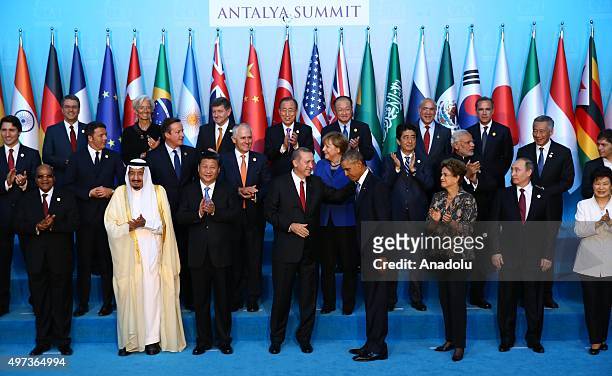South African President Jacob Zuma, Saudi King Salman bin Abdul Aziz Al Saud, Chinese President Xi Jinping, Turkish President Recep Tayyip Erdogan,...