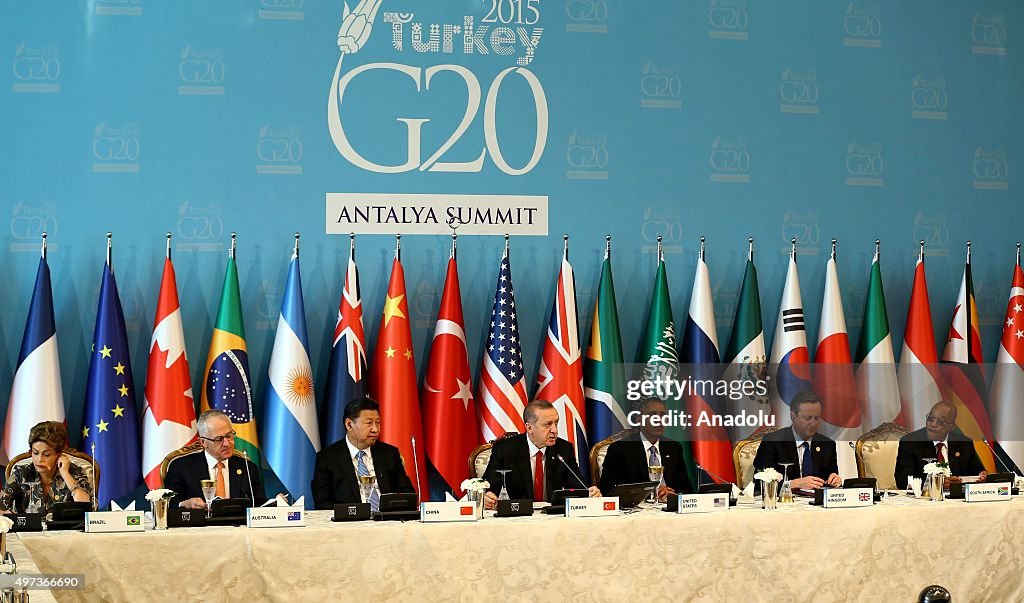 G20 Turkey Leaders Summit - working lunch on 'Development and Climate Change'