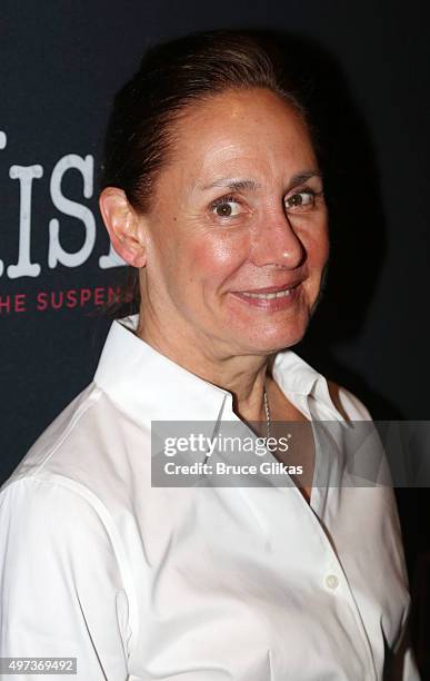 Laurie Metcalf poses at the Opening Night After Party for "Misery" on Broadway at TAO Downtown on November 15, 2015 in New York City.