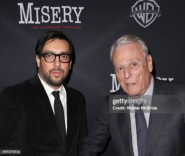 Will Frears and William Goldman attends the Broadway Opening Night Performance of 'Misery' at the Broadhurst Theatre on November 15, 2015 in New York...