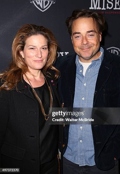 Ana Gasteyer and Charlie McKittrick attend the Broadway Opening Night Performance of 'Misery' at the Broadhurst Theatre on November 15, 2015 in New...