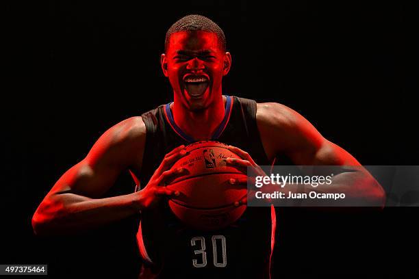 Wilcox of the Los Angeles Clippers poses for a portrait during media day at the Los Angeles Clippers Training Center on September 24, 2015 in Playa...