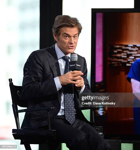 Build Presents: Dr.Oz at AOL Studios In New York on November 16, 2015 in New York City.