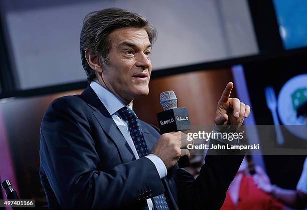 Dr.Oz attends AOL Build speaker series at AOL Studios In New York on November 16, 2015 in New York City.