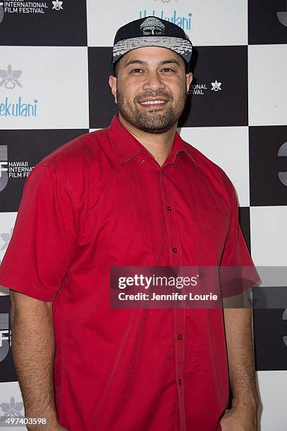 Tony Vainuku arrives at the 2015 Hawaii International Film Festival Awards Gala on November 15, 2015 in Honolulu, Hawaii.